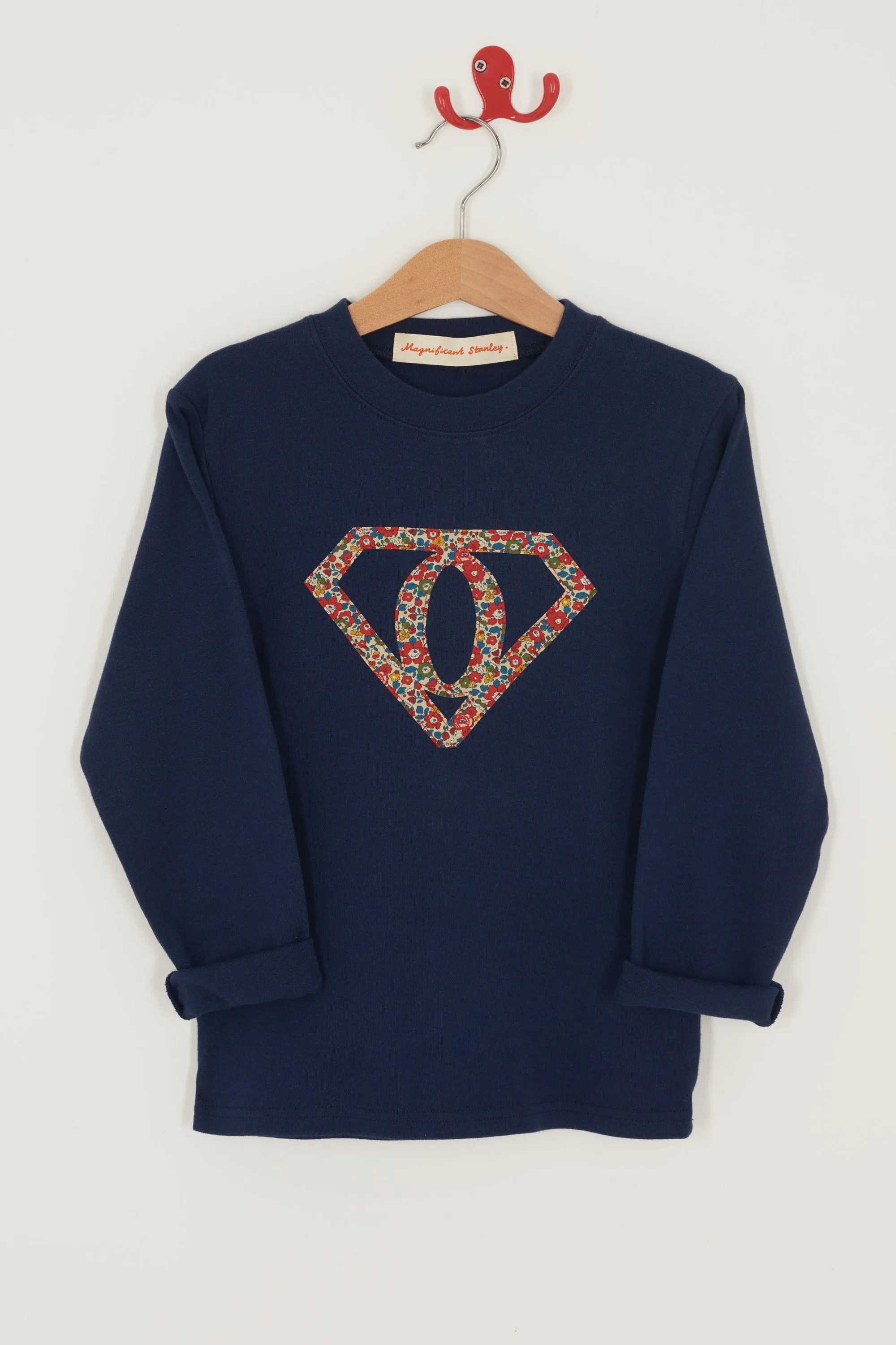 Superhero Navy T-Shirt in choice of Liberty Print