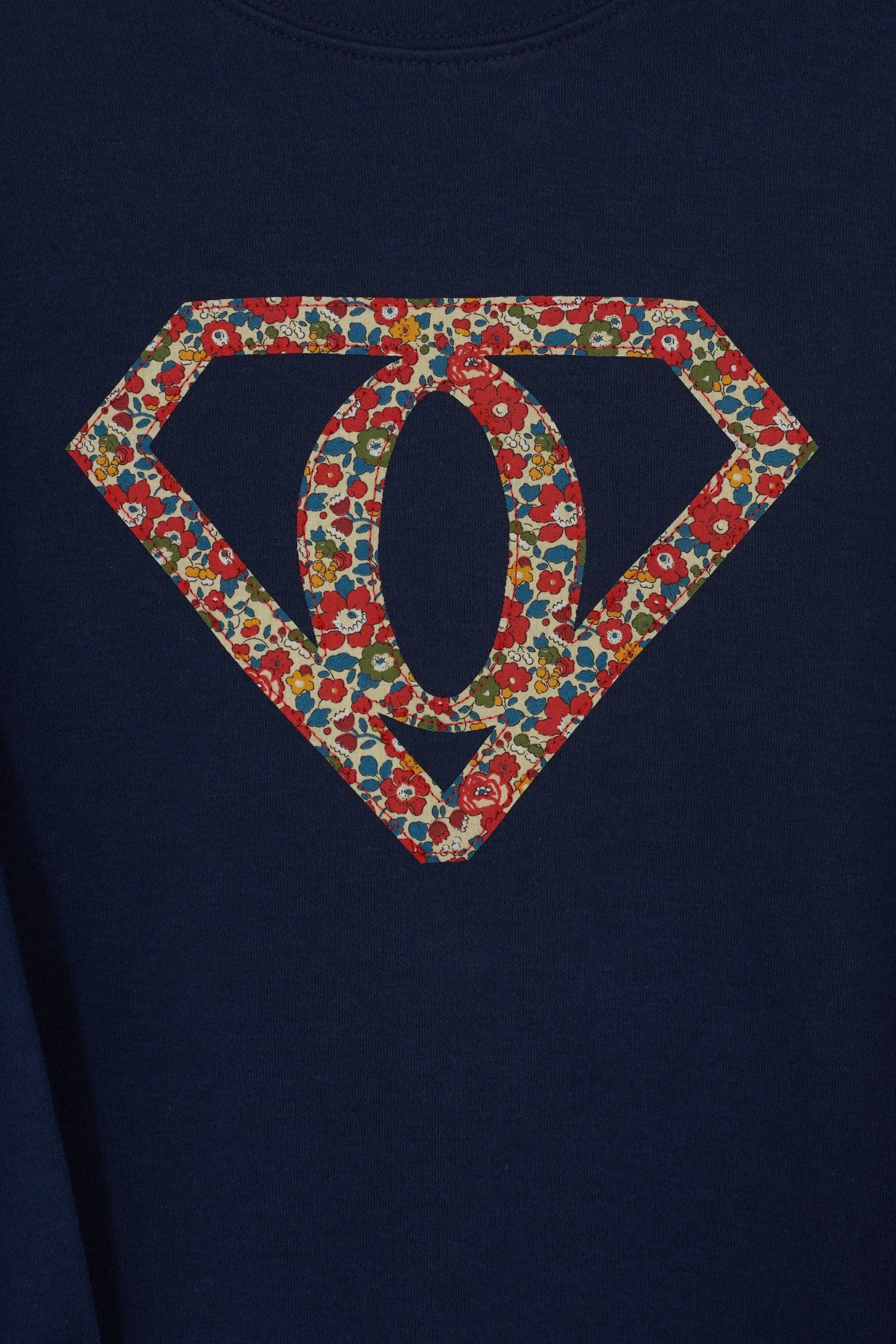 Superhero Navy T-Shirt in choice of Liberty Print
