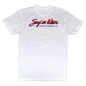 Surf N' Wear Script Short Sleeve T-Shirt - White