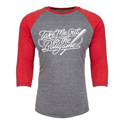Take Me Out To The Ballgame 3/4th Baseball Shirt