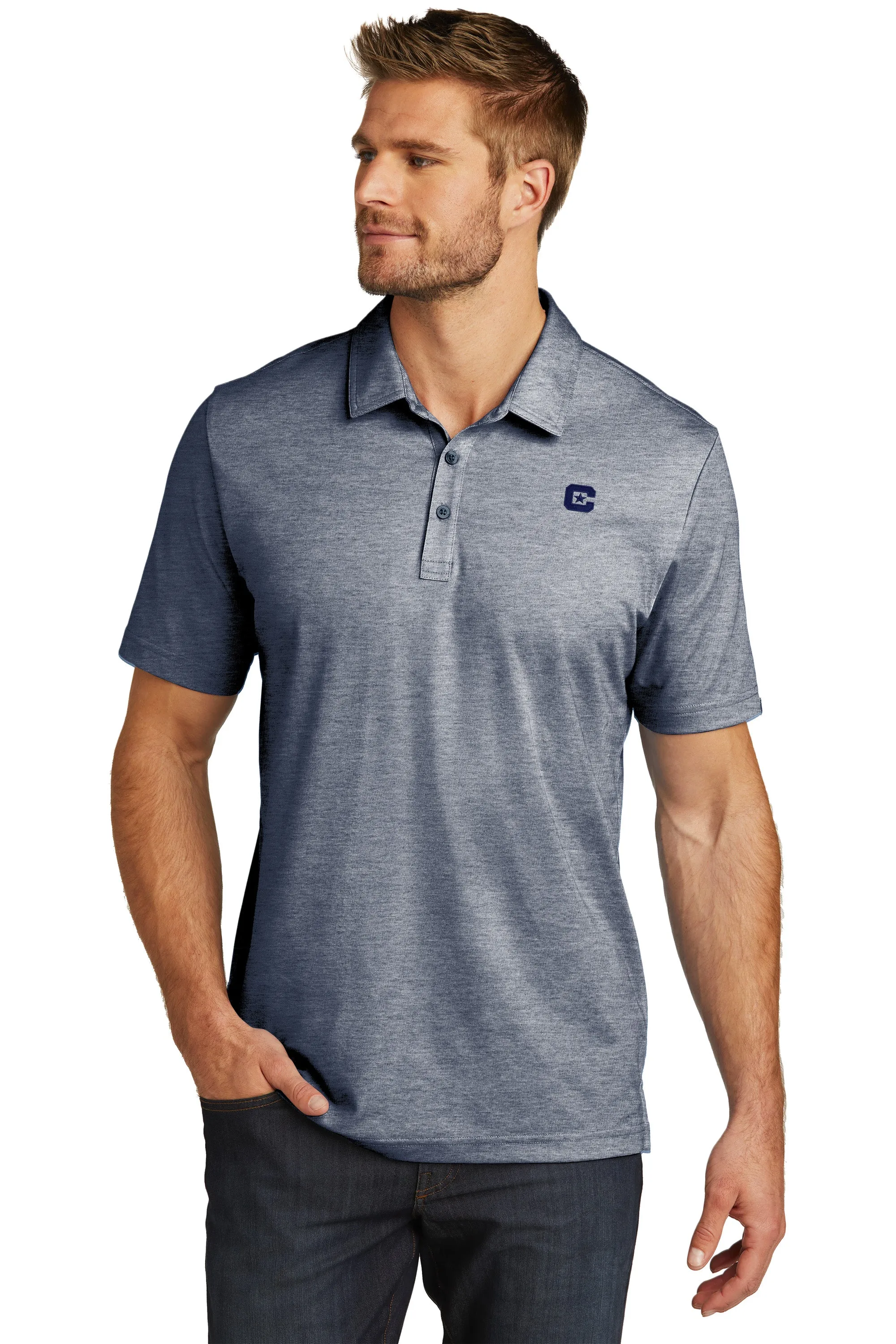 The Citadel C TravisMathew Oceanside Heather Polo