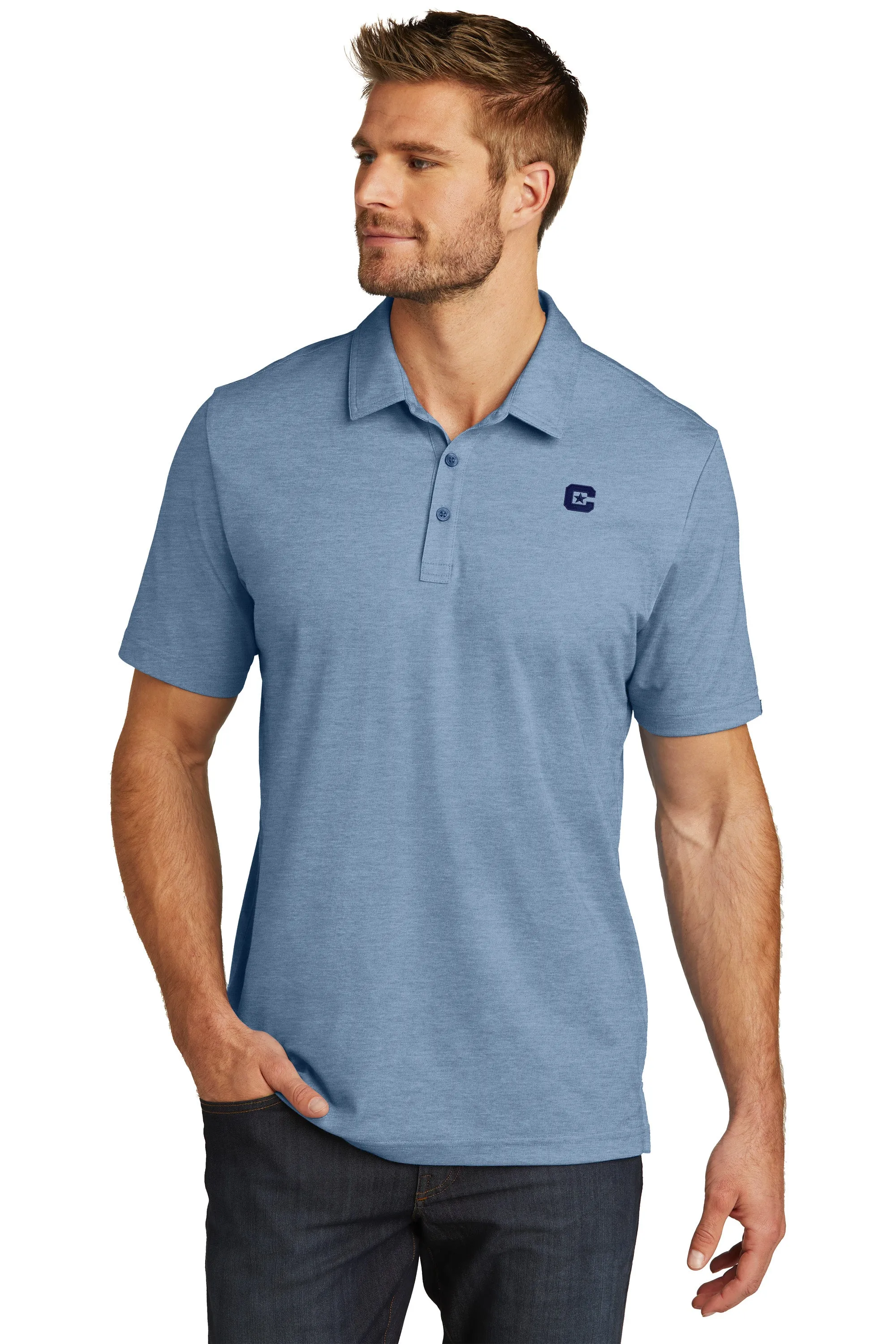 The Citadel C TravisMathew Oceanside Heather Polo