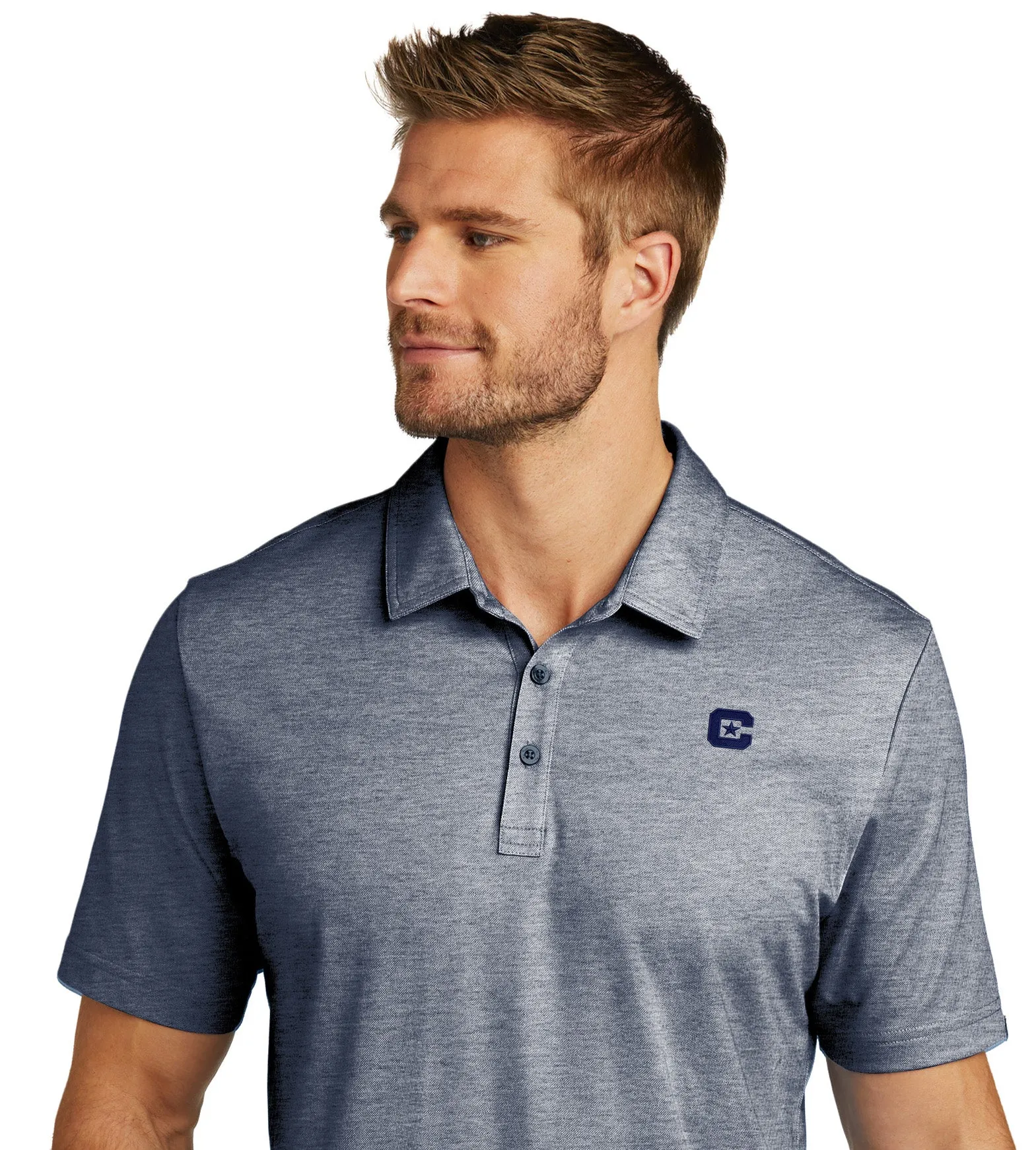 The Citadel C TravisMathew Oceanside Heather Polo