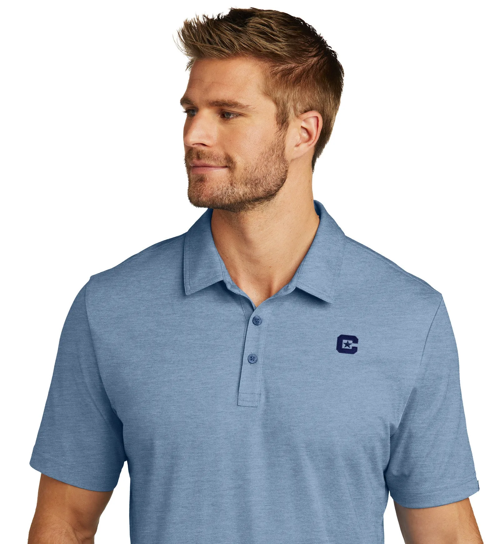 The Citadel C TravisMathew Oceanside Heather Polo
