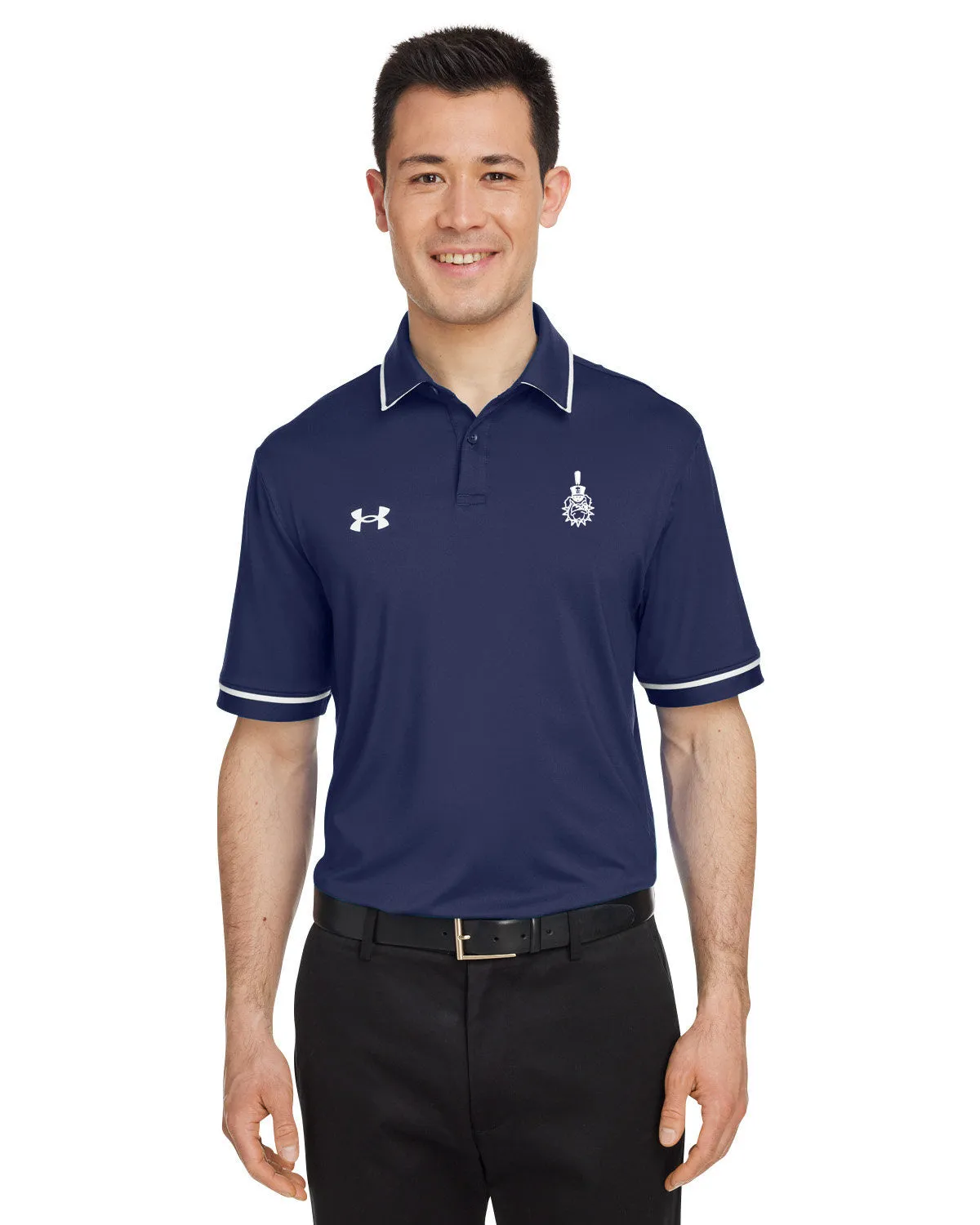 The Citadel, Spike logo, Under Armour Men's Tipped Teams Performance Polo