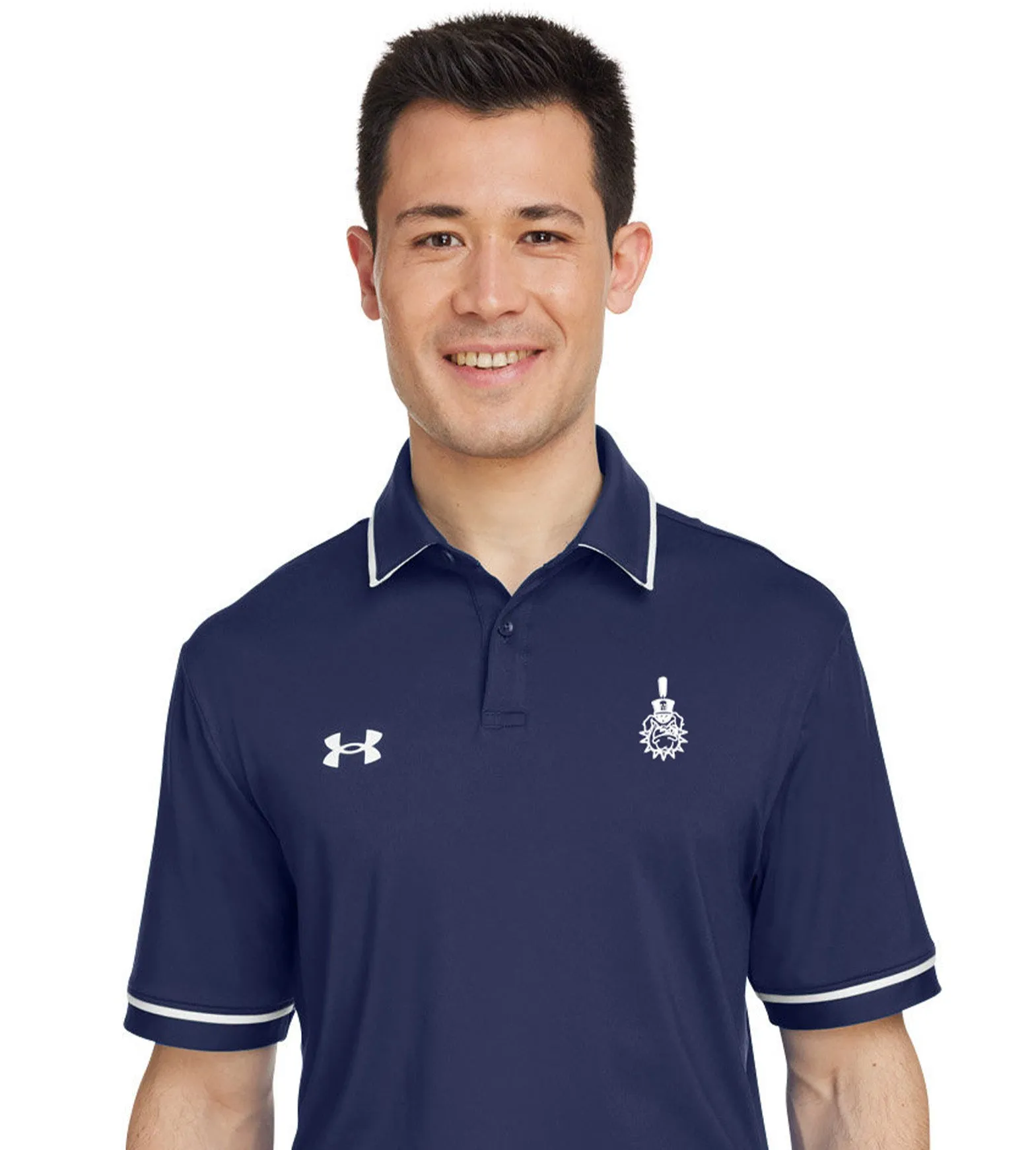 The Citadel, Spike logo, Under Armour Men's Tipped Teams Performance Polo