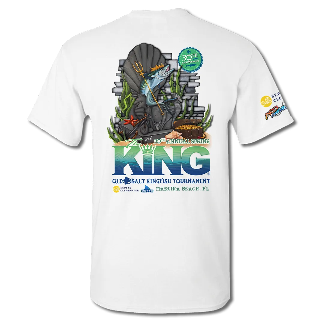The KING - Spring 2023 - Men's Short Sleeve Performance Shirt - White