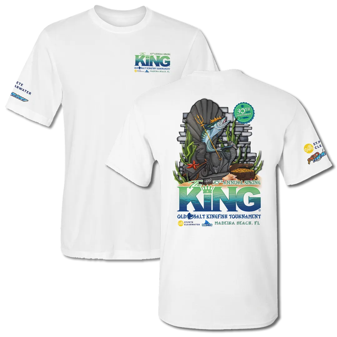 The KING - Spring 2023 - Men's Short Sleeve Performance Shirt - White