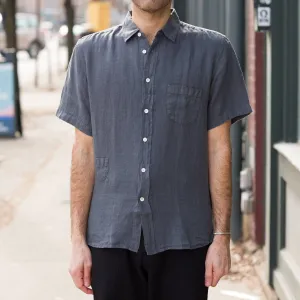 Themudo Shirt in Smoked Pearl Linen