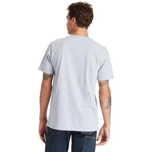 Timberland Pro Men's Base Plate Blended Short Sleeve T-Shirt - Grey - TB0A1HNSC81