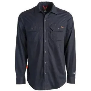 Timberland Pro Men's Flame Resistant Cotton Core Button Work Shirt - Black - TB0A236V001