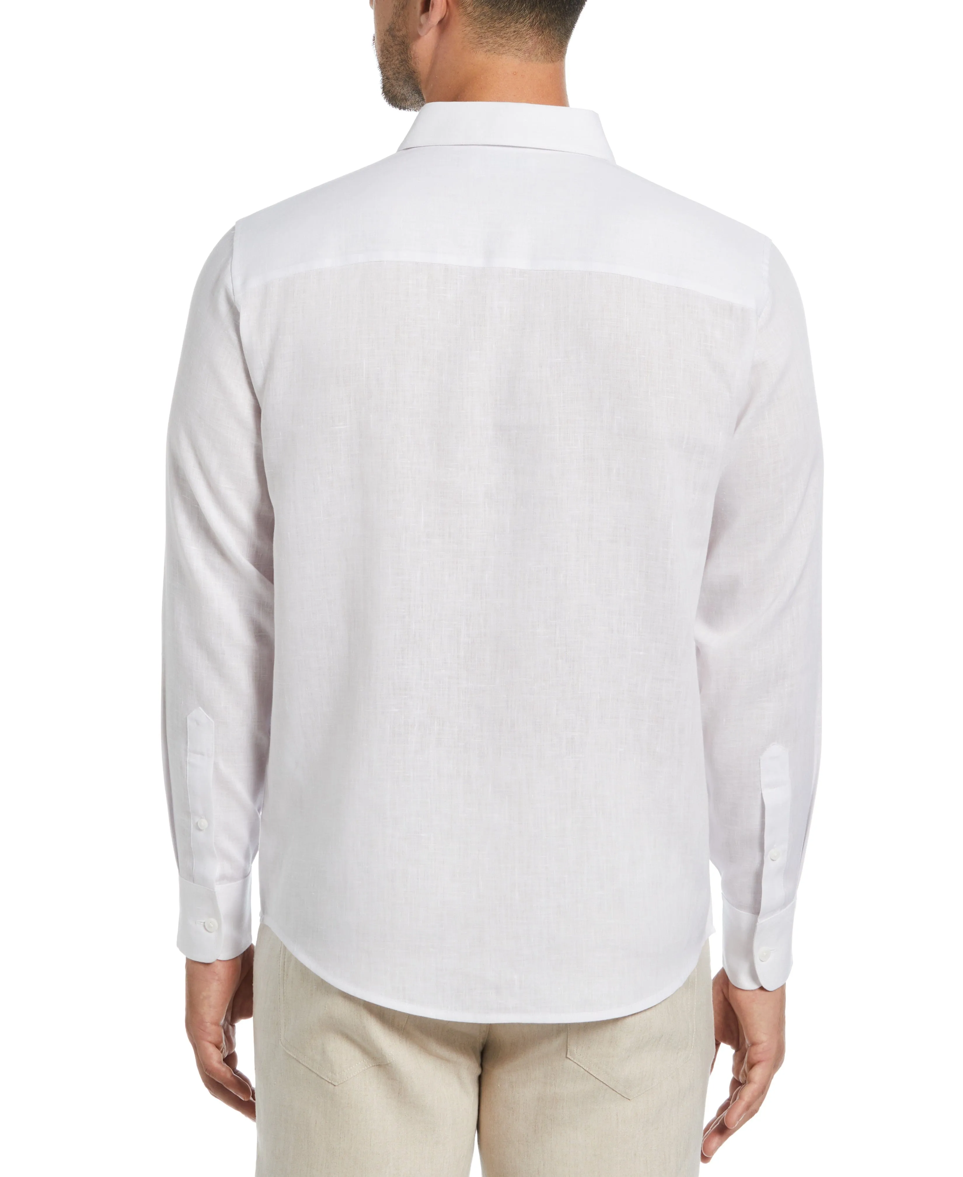 Travelselect™ Linen-Blend Long Sleeve Shirt