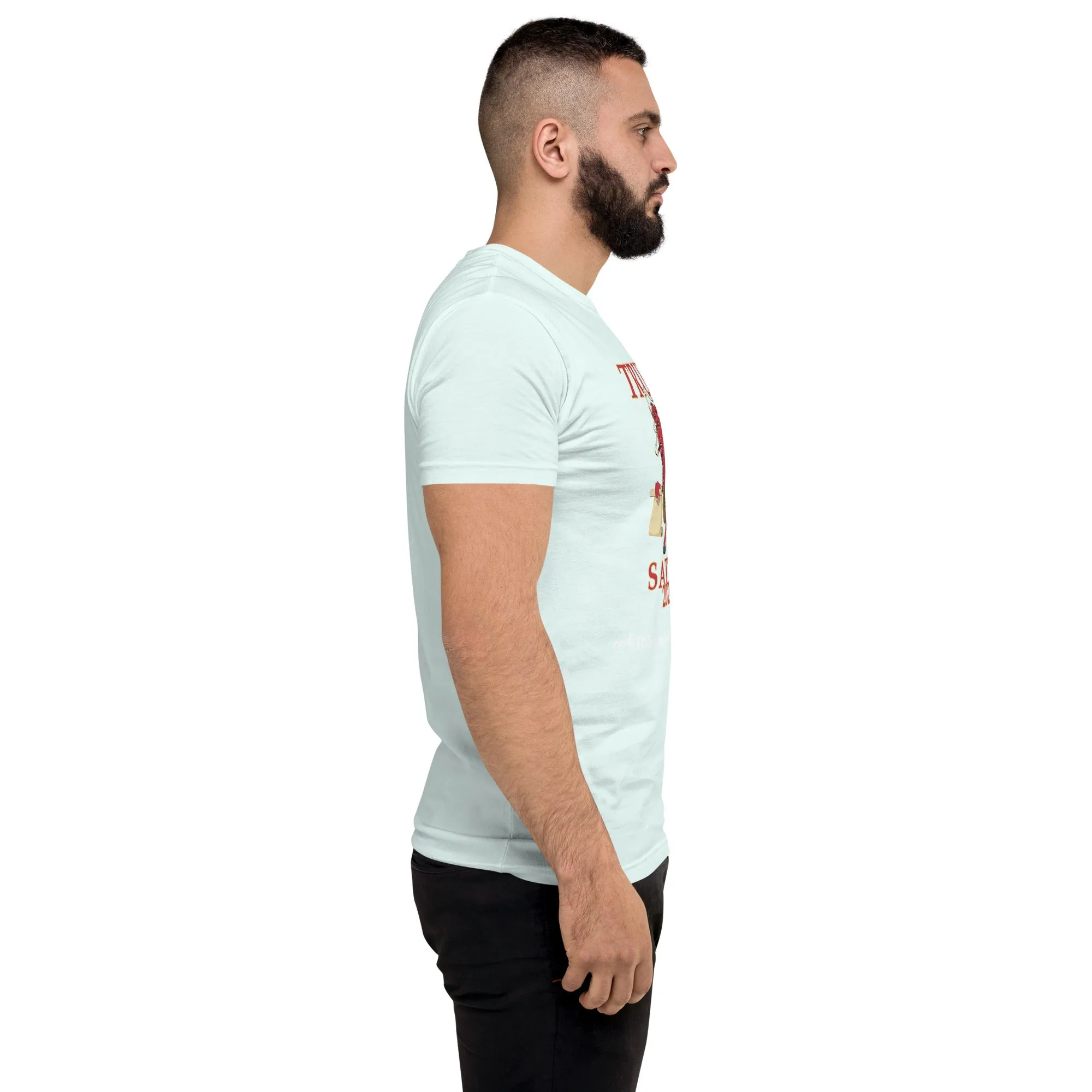 TRUMP/Satan Men's Fitted Short Sleeve T-shirt
