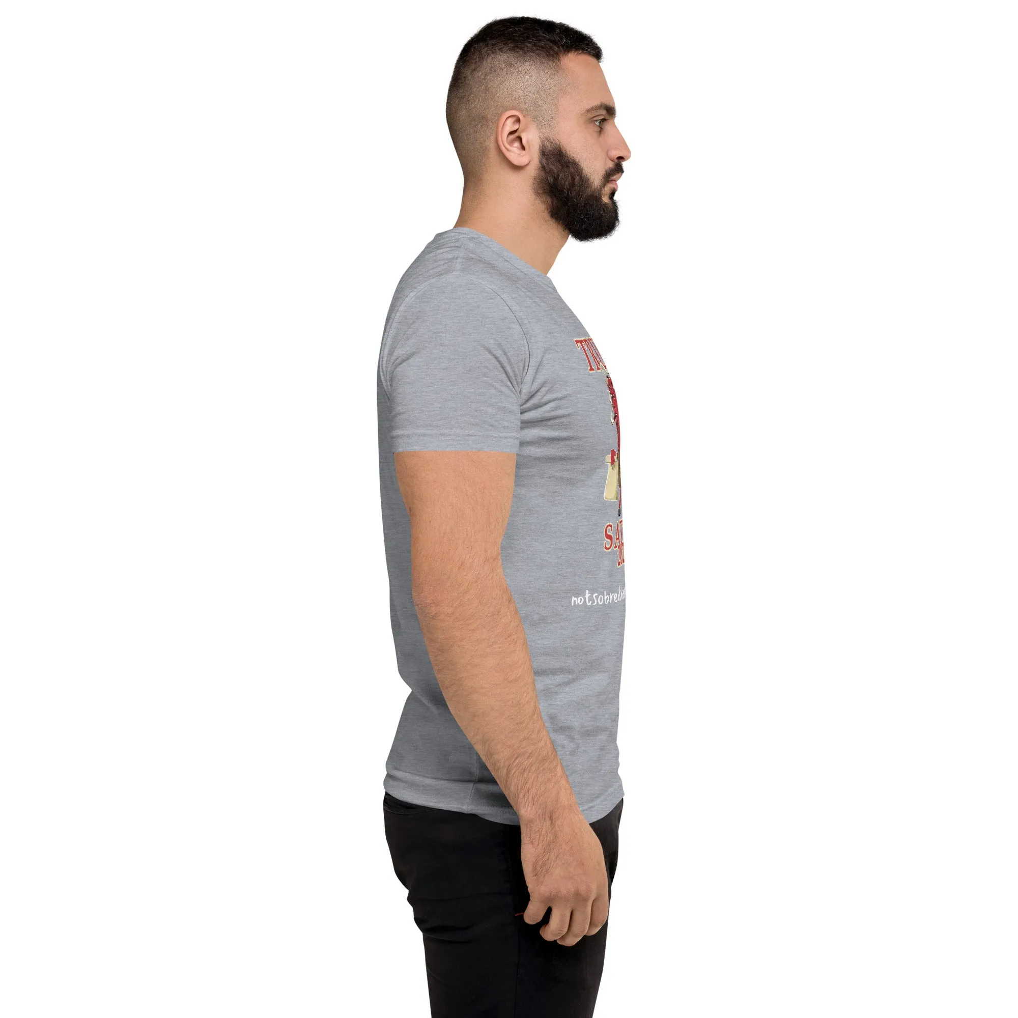 TRUMP/Satan Men's Fitted Short Sleeve T-shirt