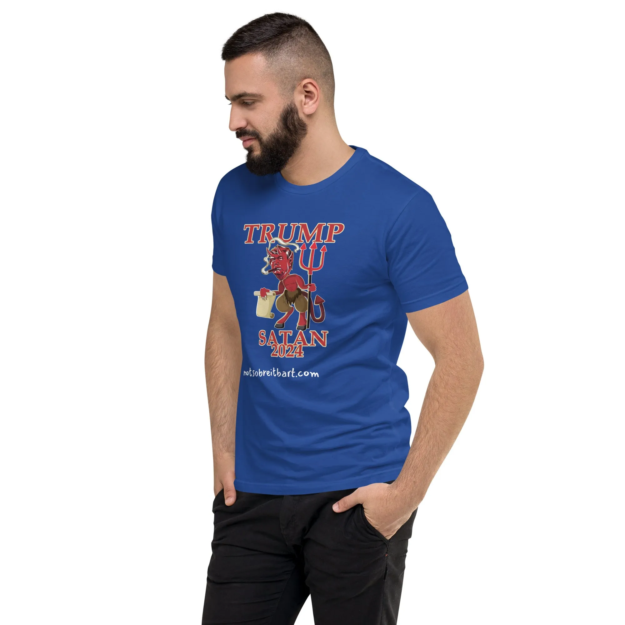 TRUMP/Satan Men's Fitted Short Sleeve T-shirt
