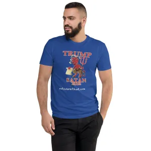TRUMP/Satan Men's Fitted Short Sleeve T-shirt