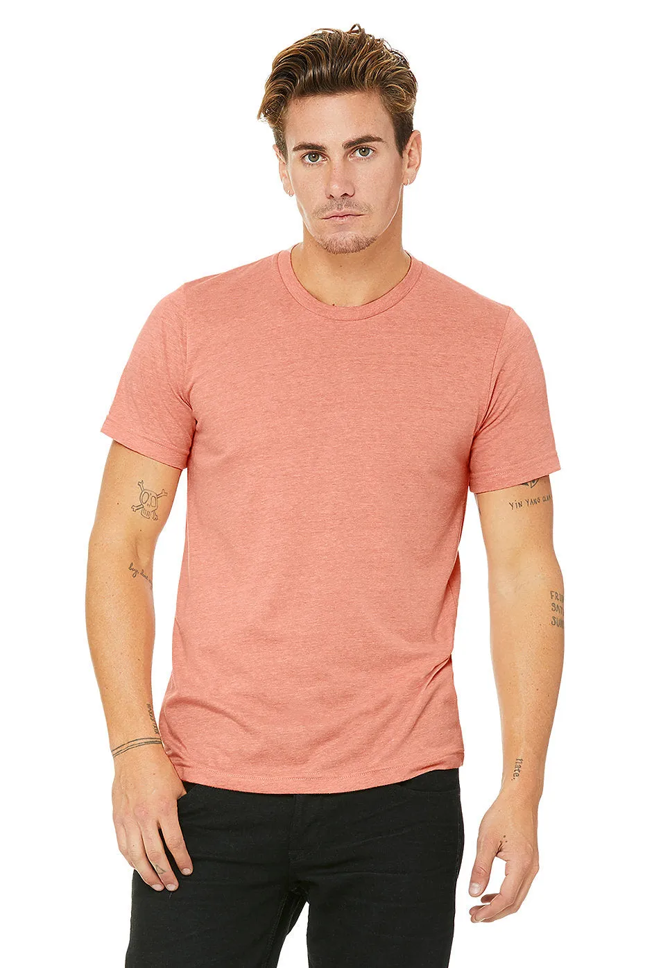 Unisex heather short sleeve tee