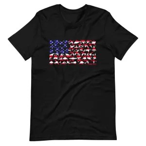 US Plane Flag Short T-Shirt