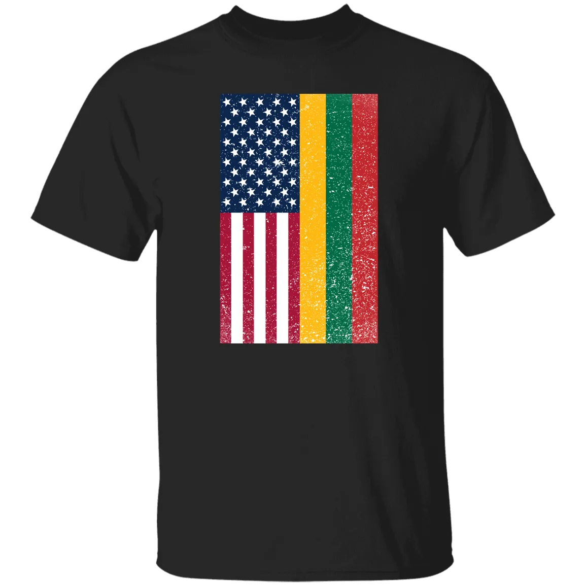 USA Lithuania Flag - Men's Classic Short Sleeve T-Shirt