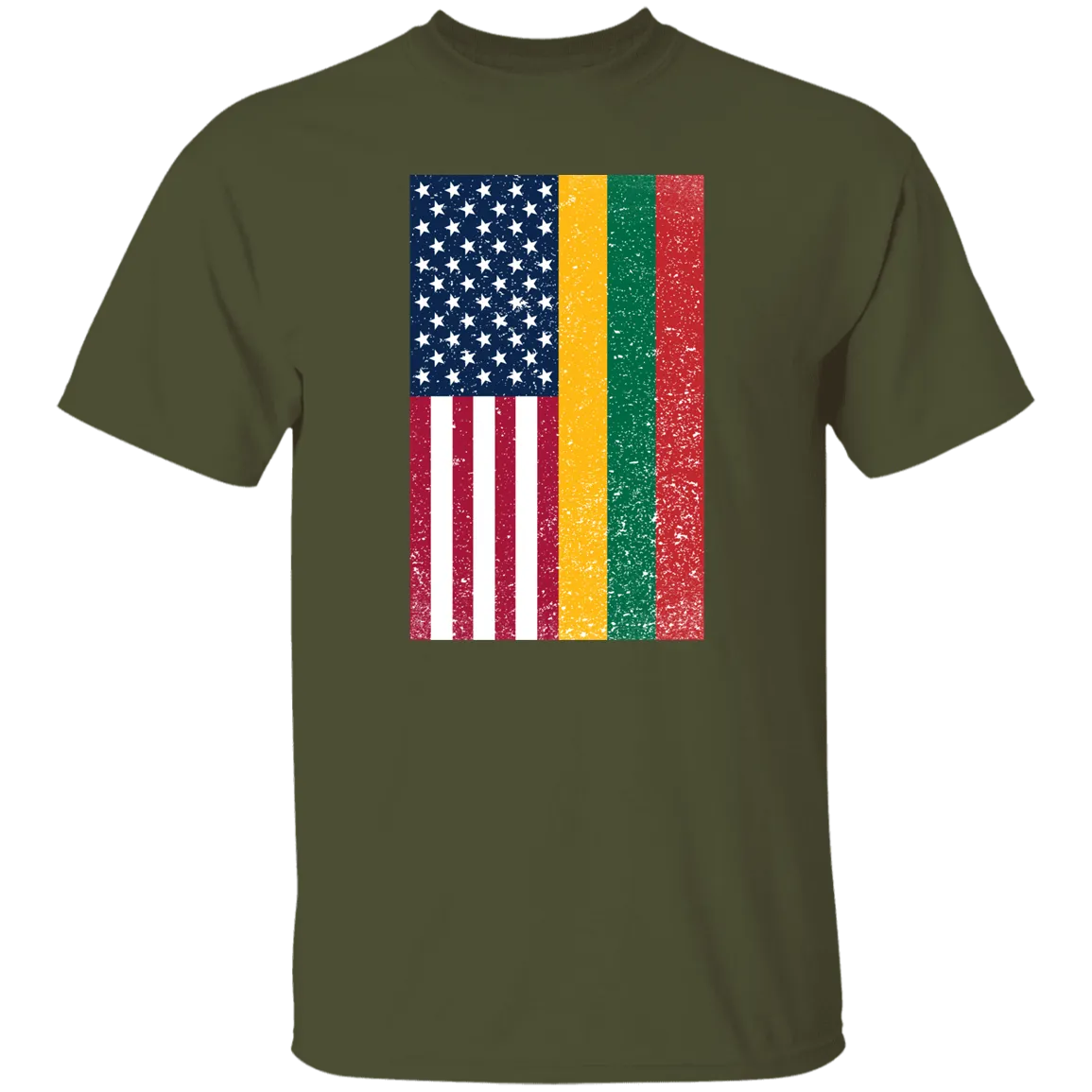 USA Lithuania Flag - Men's Classic Short Sleeve T-Shirt