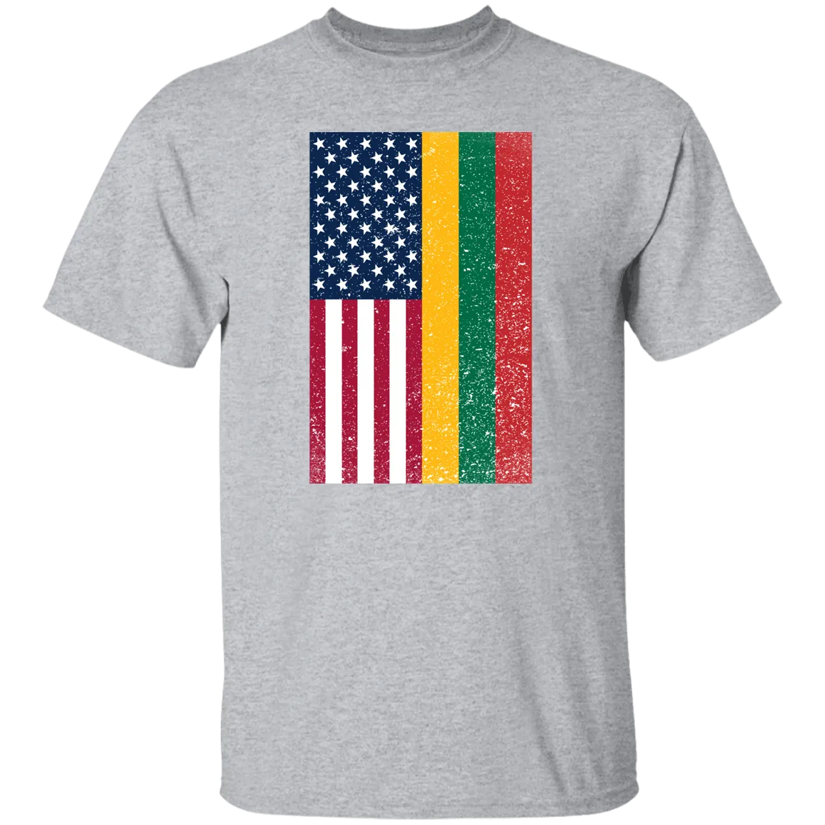 USA Lithuania Flag - Men's Classic Short Sleeve T-Shirt