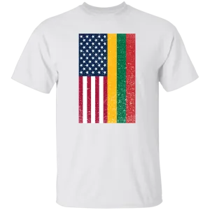 USA Lithuania Flag - Men's Classic Short Sleeve T-Shirt