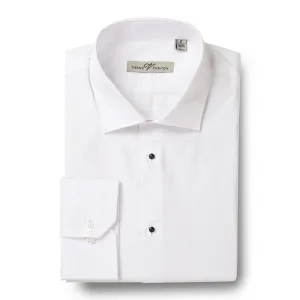VERNO White Slim Fit Long Sleeve Tuxedo Dress Shirt TUX01