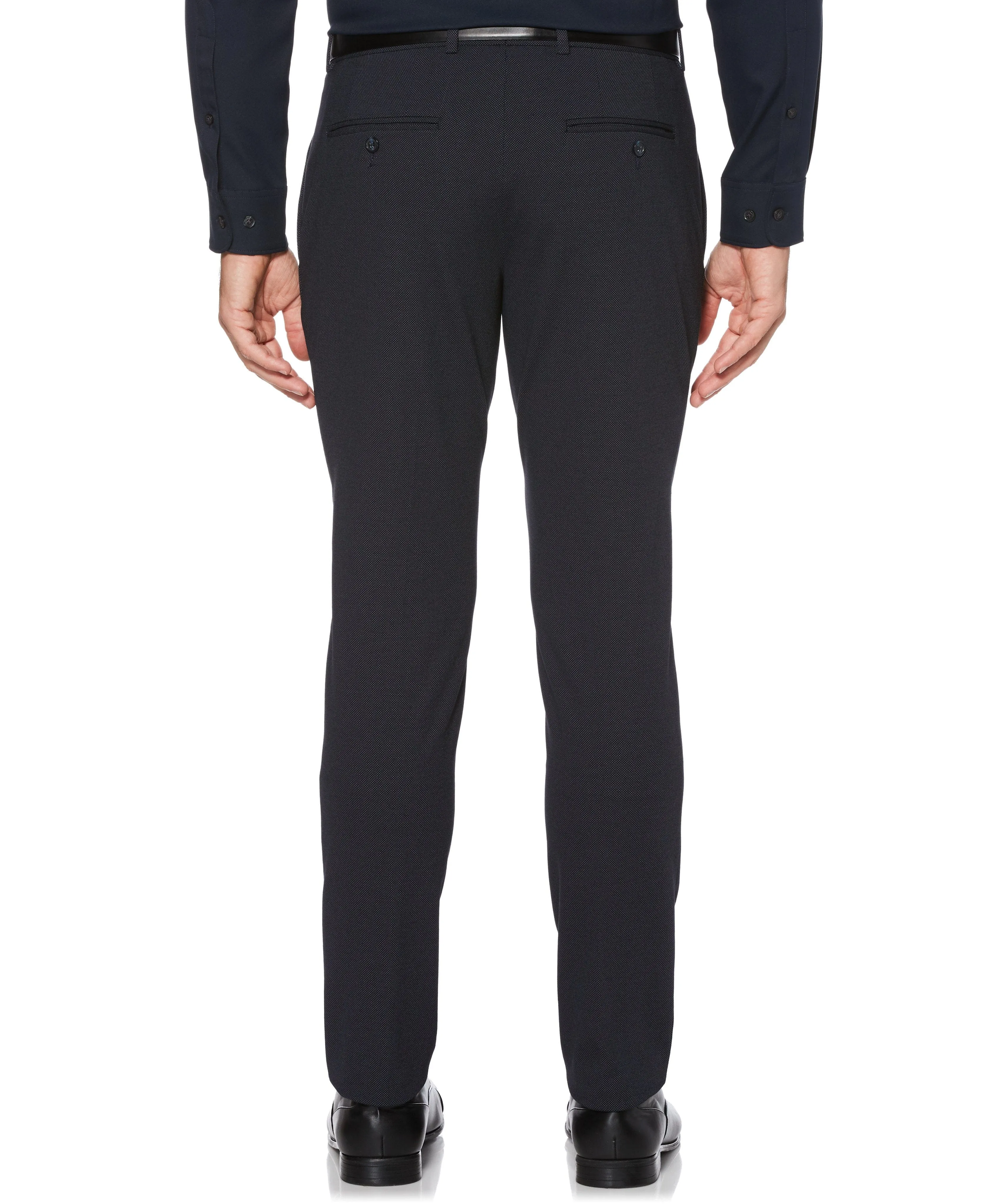 Very Slim Fit Flat Front Stretch Knit Suit Pant