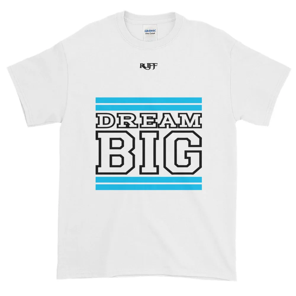 White Carolina Blue and Black Short-Sleeve T-Shirt