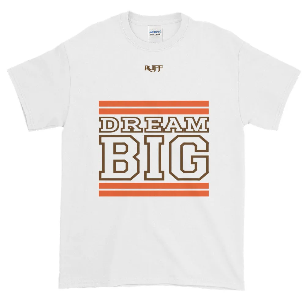 White Orange and Brown Short-Sleeve T-Shirt