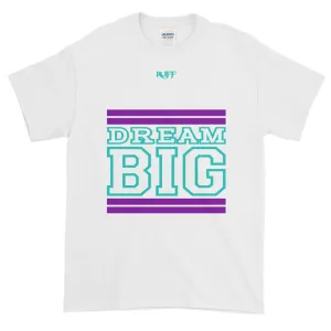 White Purple and Teal Short-Sleeve T-Shirt