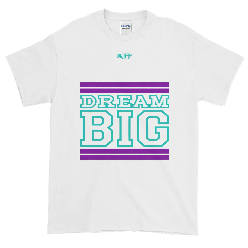 White Purple and Teal Short-Sleeve T-Shirt