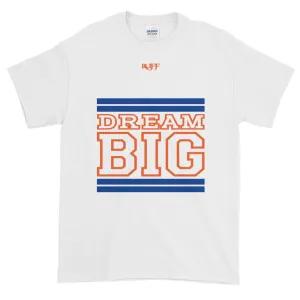 White Royal Blue and Orange Short-Sleeve T-Shirt